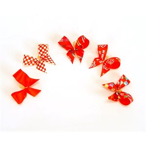 Red Satin Bows - Package of 100