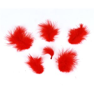 Feathers - Marabou Red
