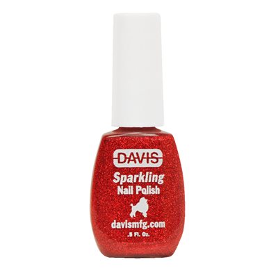 Sparkling Nail Polish, 0.5 oz.- Red Fire