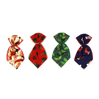 Christmas Bowser Ties - 12 Large Assorted Designs
